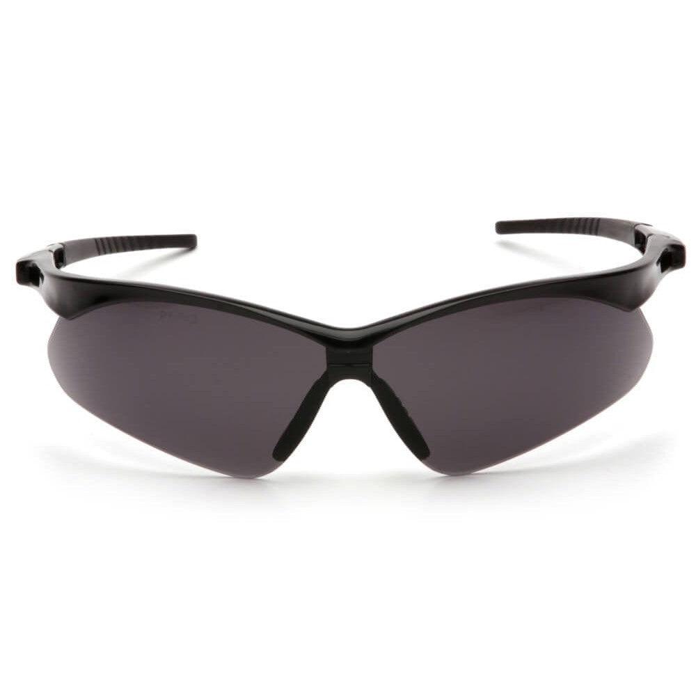 Pyramex PMXtreme Safety Glasses with Black Frame and Gray Anti-Fog Lens - Front