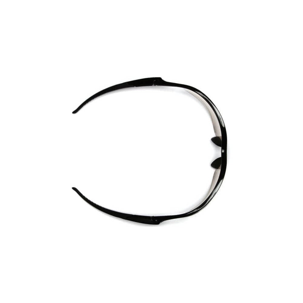 Pyramex PMXtreme Safety Glasses with Black Frame and Ice Orange Mirror Lens - Top