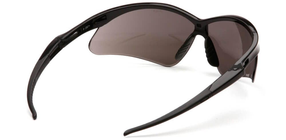 Pyramex PMXtreme Safety Glasses with Black Frame and Silver Mirror Lens - Side