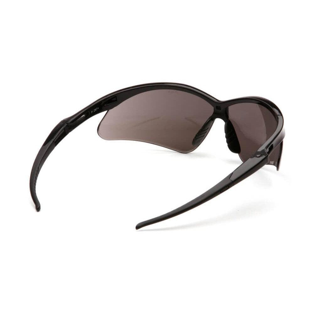 Pyramex PMXtreme Safety Glasses with Black Frame and Silver Mirror Lens - Side