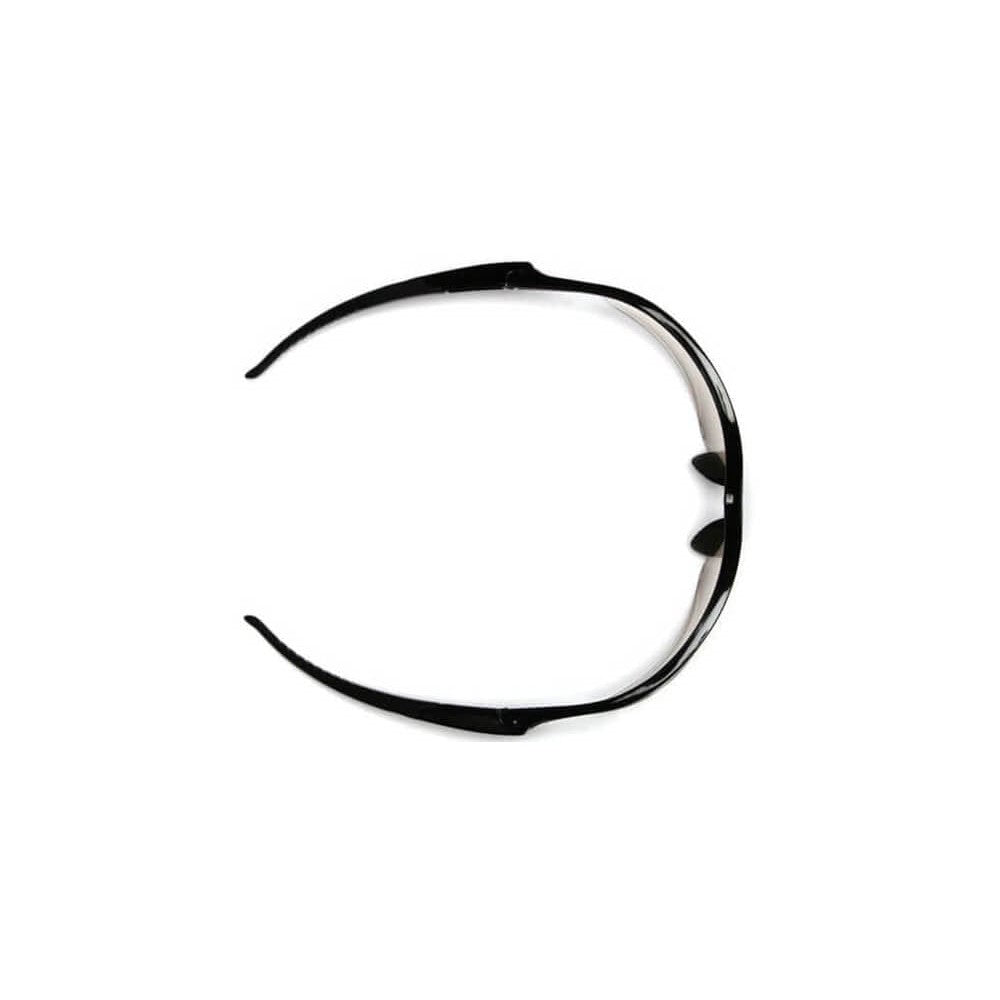 Pyramex PMXtreme Safety Glasses with Black Frame and Silver Mirror Lens - Top