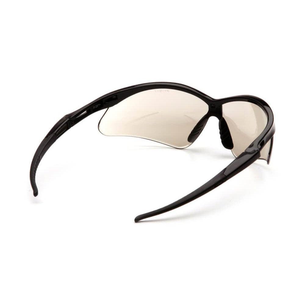Pyramex PMXtreme Safety Glasses with Black Frame and Indoor/Outdoor Mirror Lens - Back