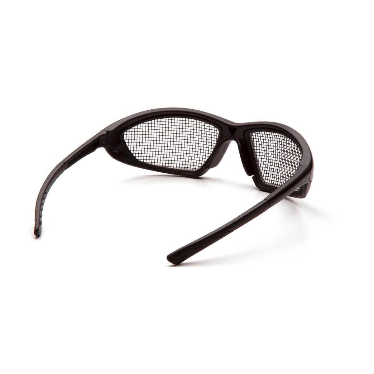 Pyramex Trifecta Safety Glasses with Wire-Mesh Lens SB74WMD - Back View