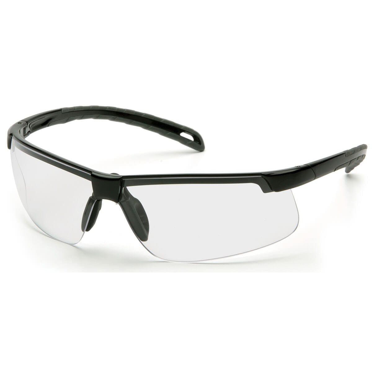 Pyramex Ever-Lite Safety Glasses with Black Frame and Clear H2MAX Anti-Fog Lens SB8610DTM