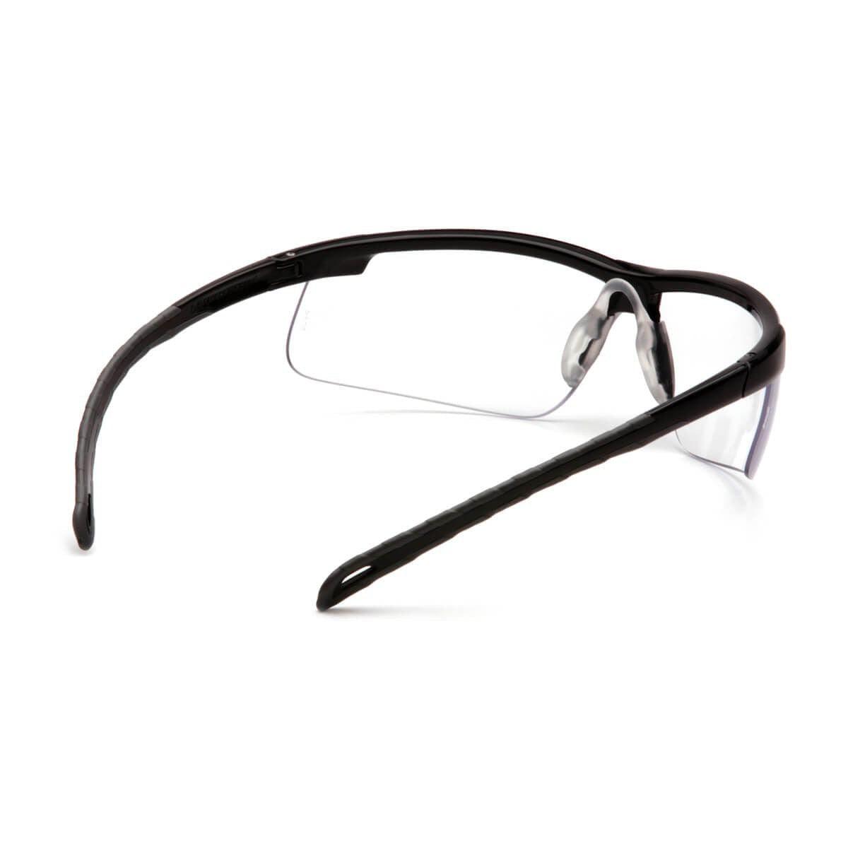 Pyramex Ever-Lite Safety Glasses with Black Frame and Clear H2MAX Anti-Fog Lens SB8610DTM - Back View