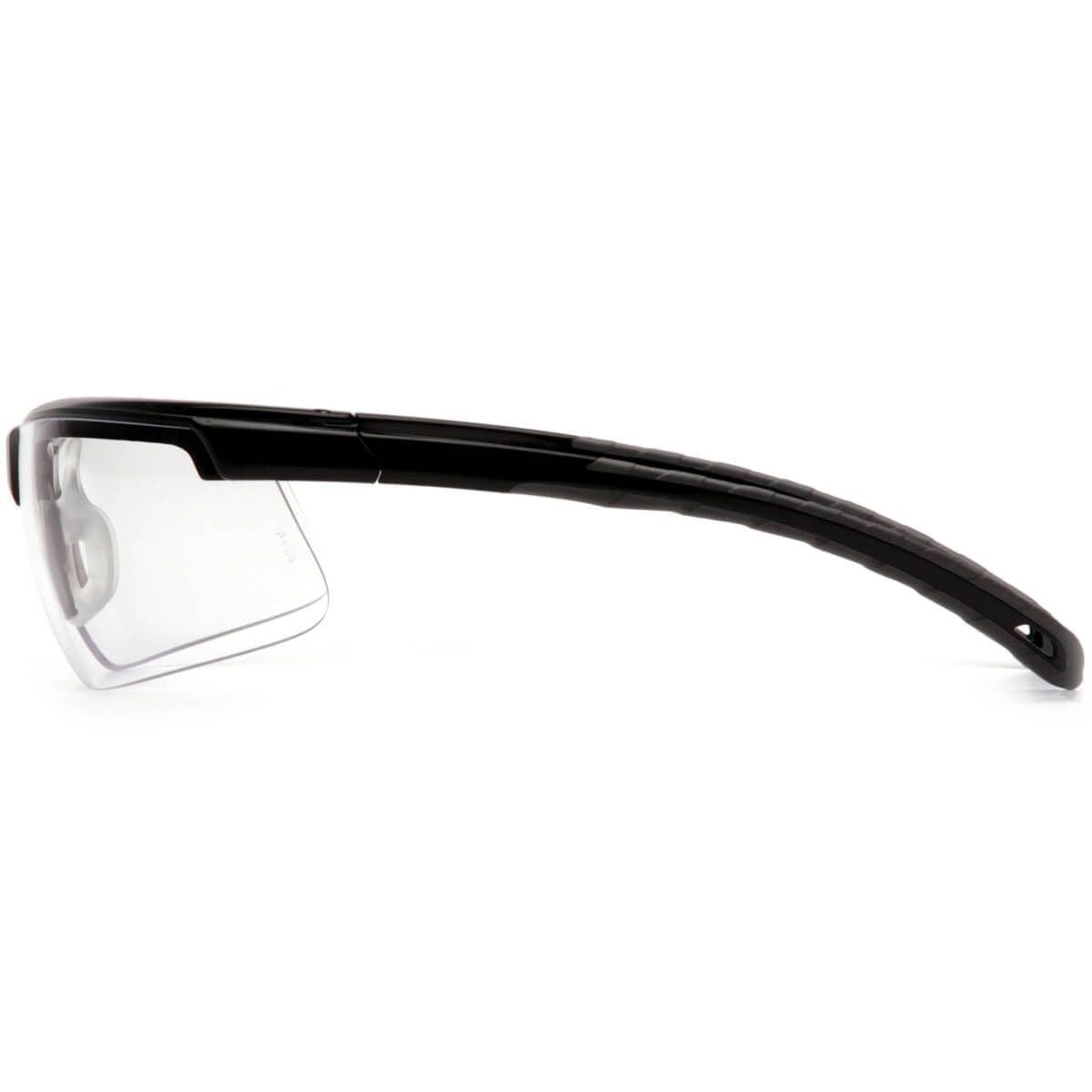Pyramex Ever-Lite Safety Glasses with Black Frame and Clear H2MAX Anti-Fog Lens SB8610DTM - Side View