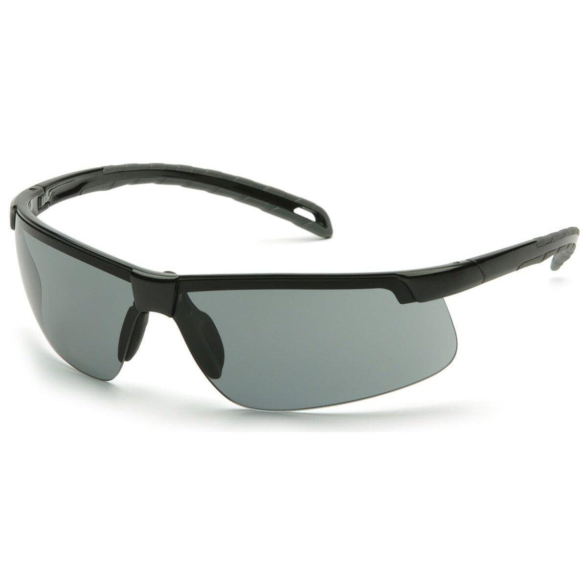 Pyramex Ever-Lite Safety Glasses with Black Frame and Gray H2MAX Anti-Fog Lens SB8620DTM