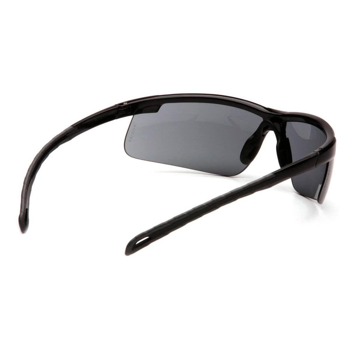 Pyramex Ever-Lite Safety Glasses with Black Frame and Gray H2MAX Anti-Fog Lens SB8620DTM - Back View