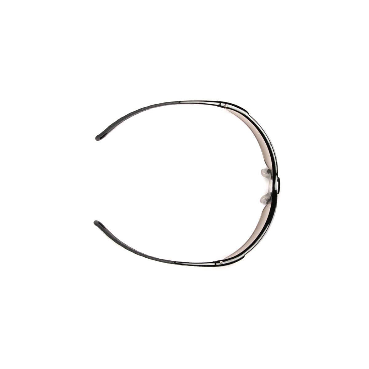 Pyramex Ever-Lite Safety Glasses with Black Frame and Infinity Blue H2MAX Anti-Fog Lens SB8660DTM - Top View