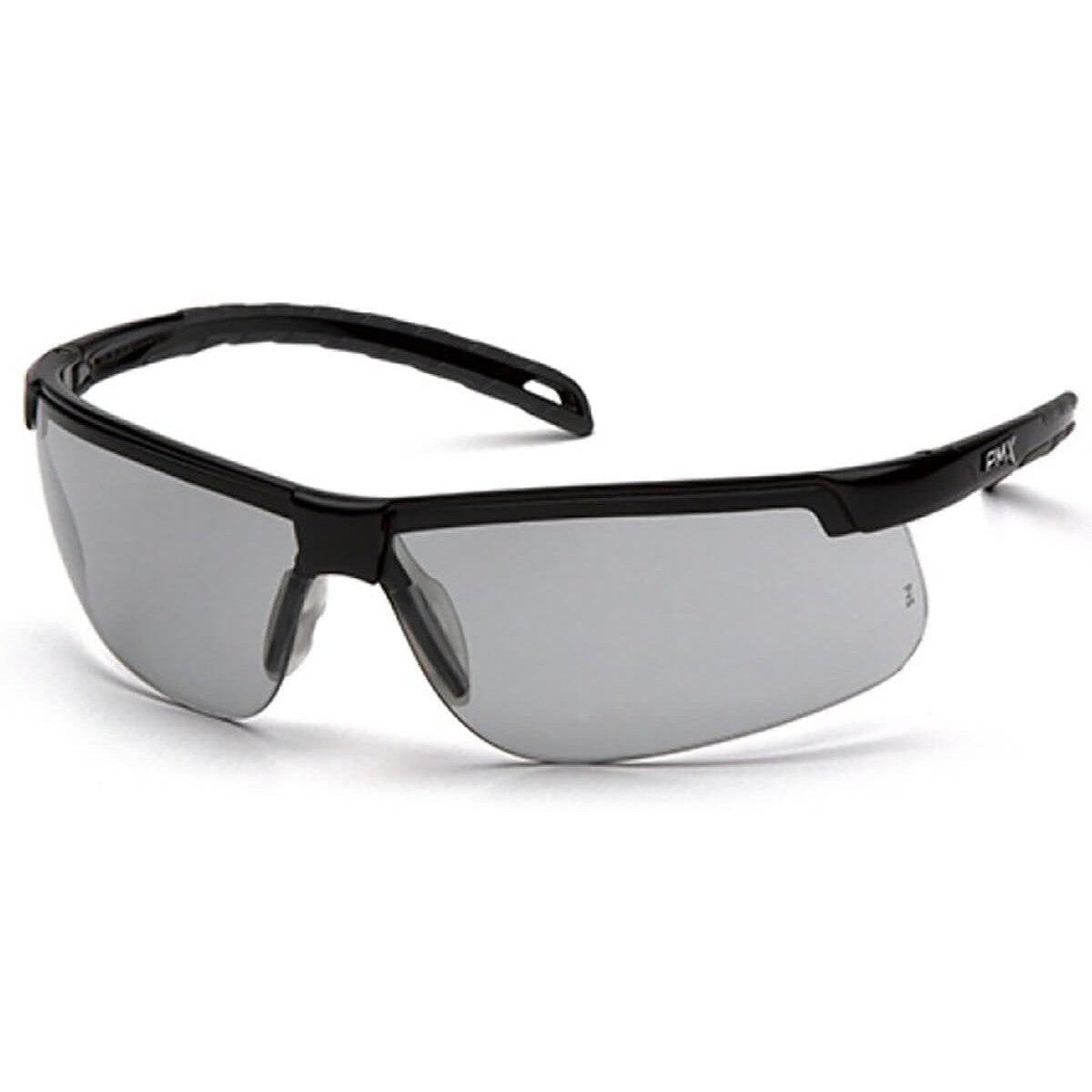Pyramex Ever-Lite Safety Glasses with Black Frame and Light Gray H2MAX Anti-Fog Lens SB8625DTM