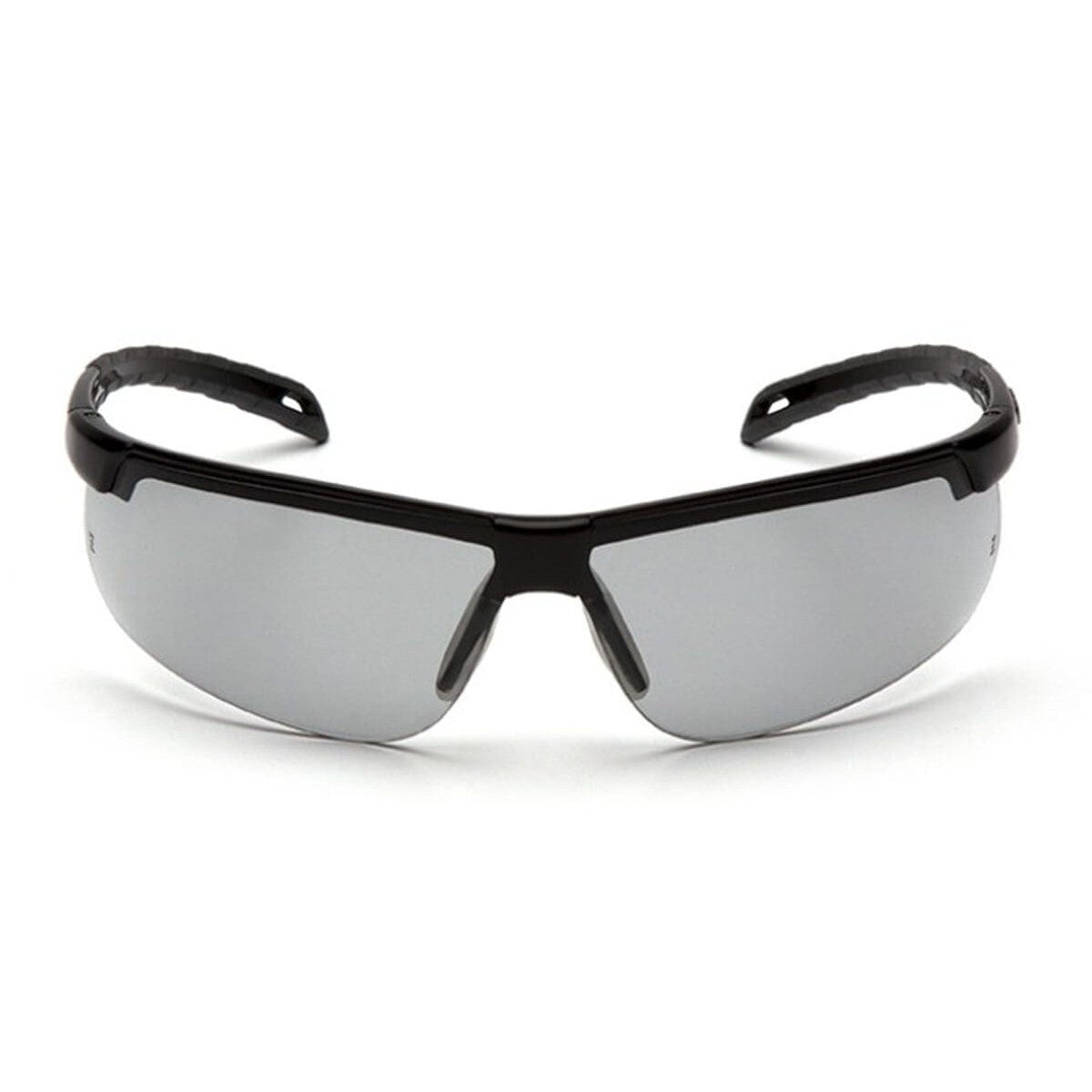 Pyramex Ever-Lite Safety Glasses with Black Frame and Light Gray H2MAX Anti-Fog Lens SB8625DTM - Front View