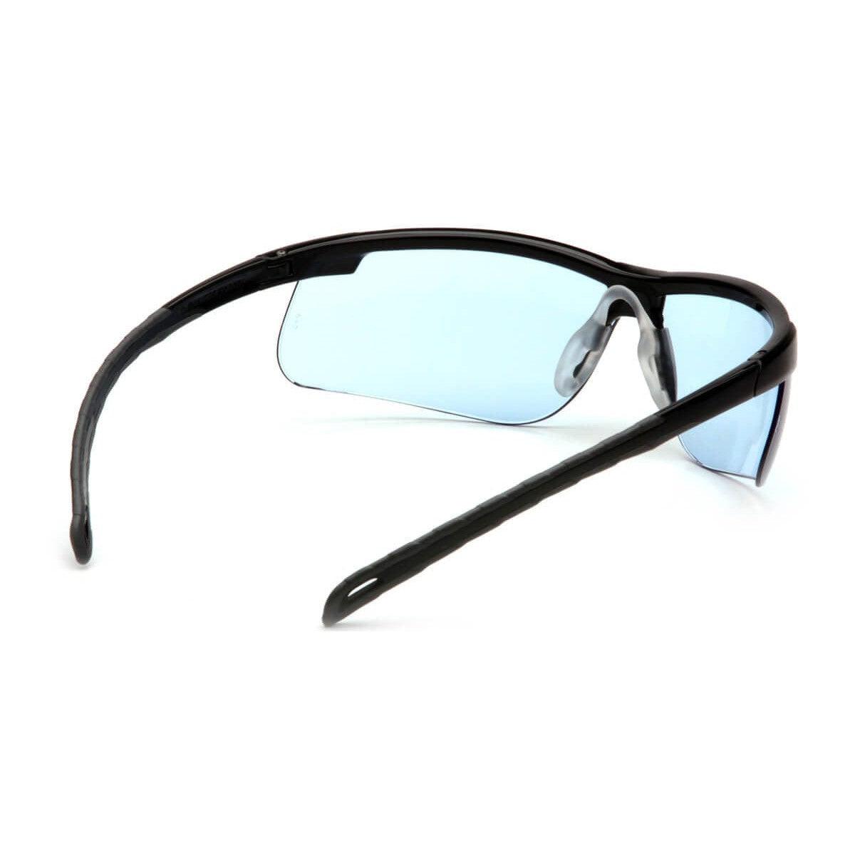 Pyramex Ever-Lite Safety Glasses with Black Frame and Infinity Blue H2MAX Anti-Fog Lens SB8660DTM - Back View