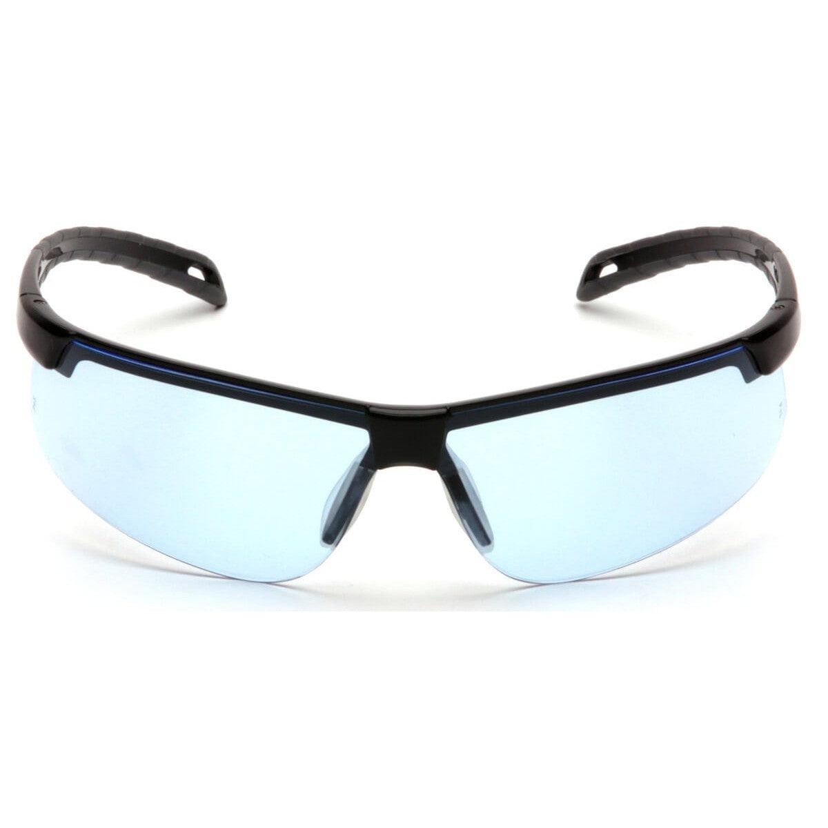 Pyramex Ever-Lite Safety Glasses with Black Frame and Infinity Blue H2MAX Anti-Fog Lens SB8660DTM - Front View
