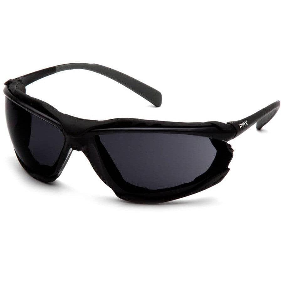 Pyramex Proximity Safety Glasses with Black Frame and Dark Gray Lens