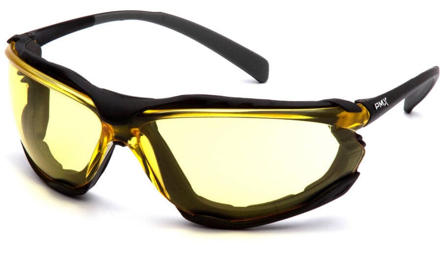 Pyramex Proximity Safety Glasses with Black Frame and Amber Lens SB9330ST
