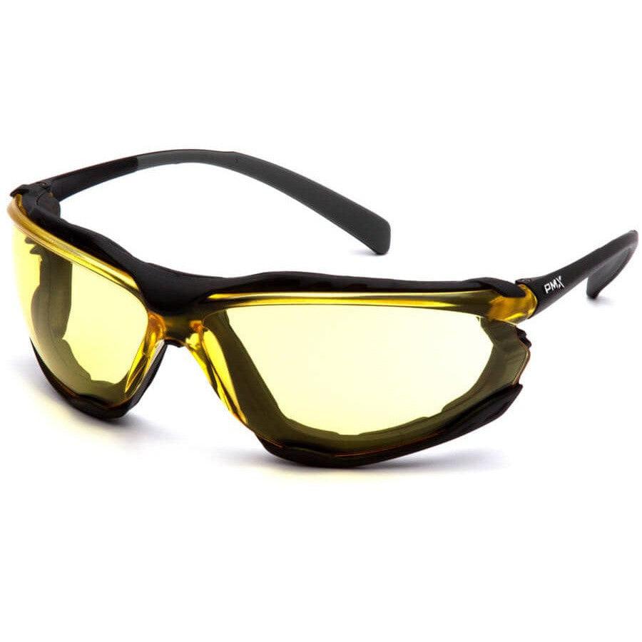 Pyramex Proximity Safety Glasses with Black Frame and Amber Lens SB9330ST