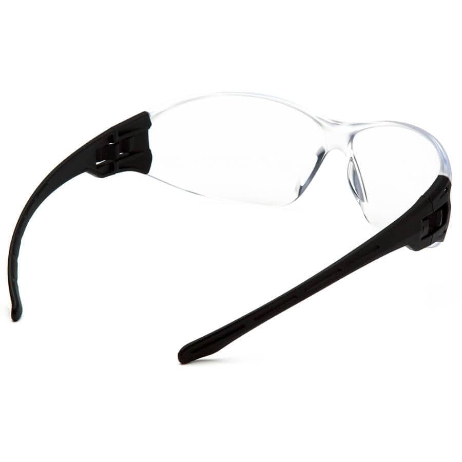 Pyramex Trulock Dielectric Safety Glasses with Black Temples and Clear Anti-Fog Lens - Back