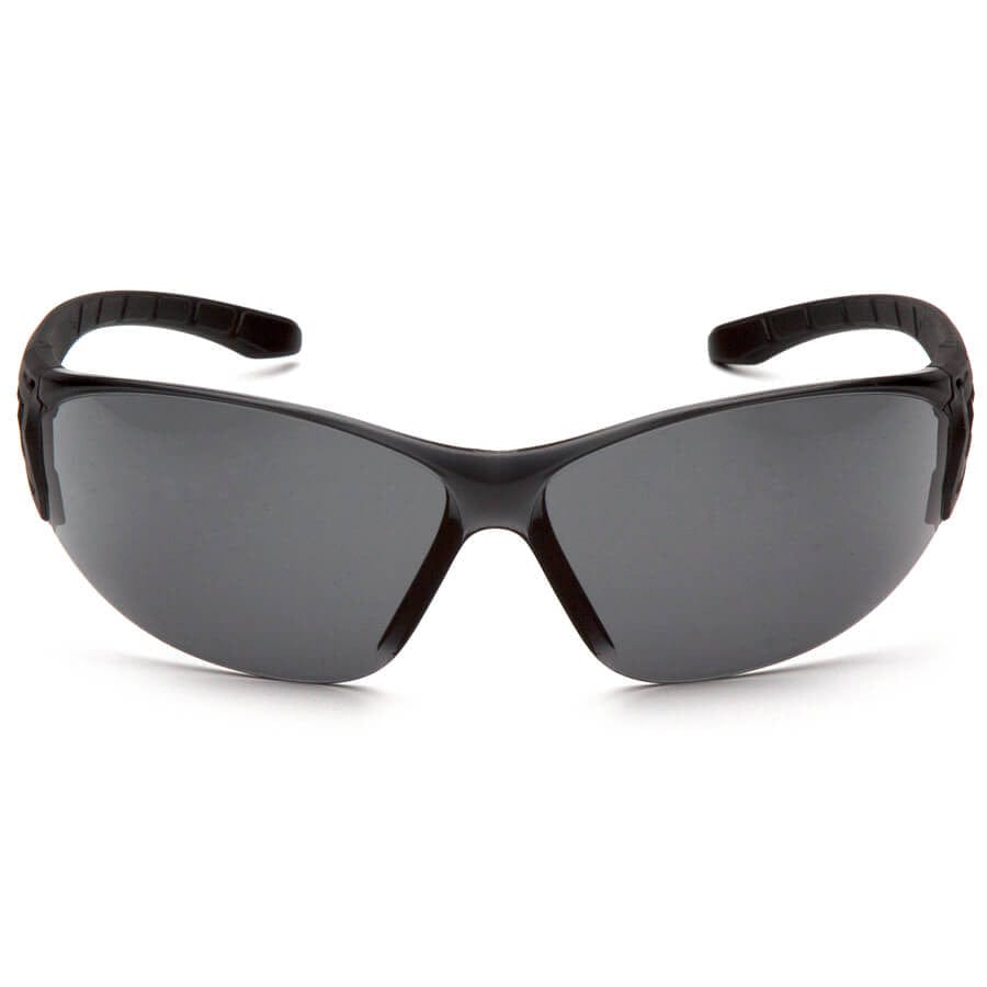 Pyramex Trulock Dielectric Safety Glasses with Black Temples and Gray Anti-Fog Lens - Front SB9520ST