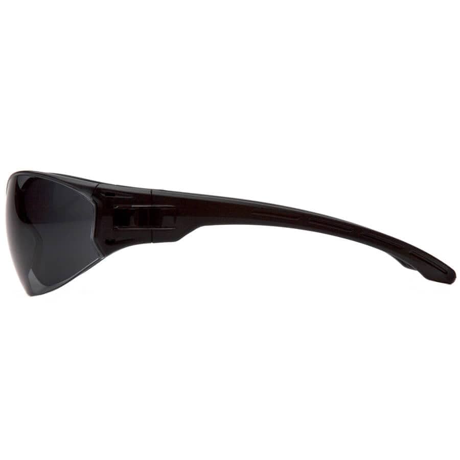 Pyramex Trulock Dielectric Safety Glasses with Black Temples and Gray Anti-Fog Lens - Side SB9520ST