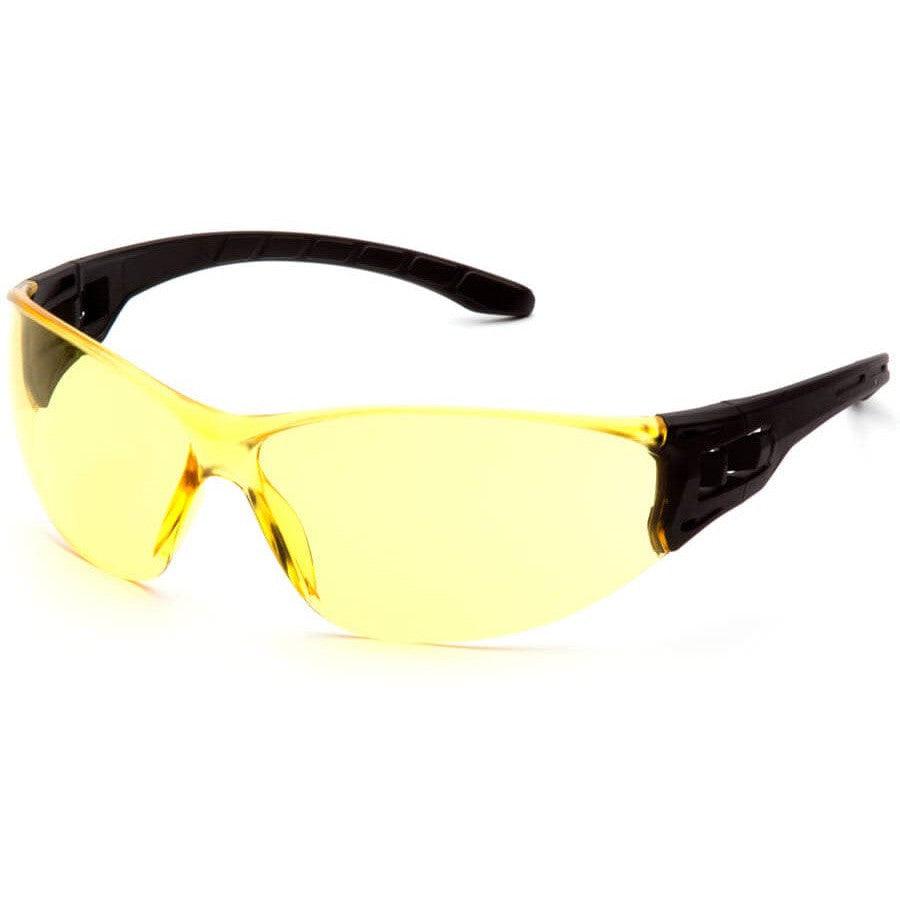 Pyramex Trulock Dielectric Safety Glasses with Black Temples and Amber Lens SB9530S