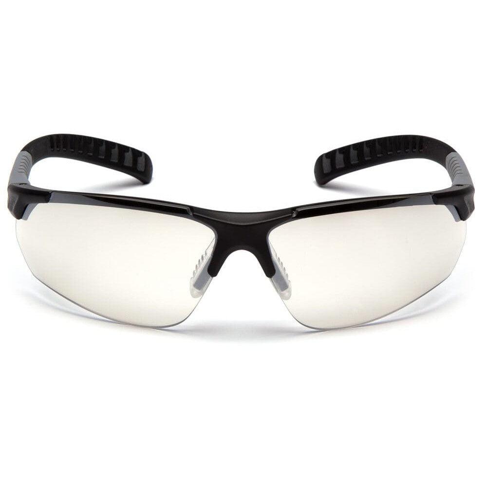 Pyramex Sitecore Safety Glasses with Black Frame and Indoor-Outdoor Lens - Front SBG10180D