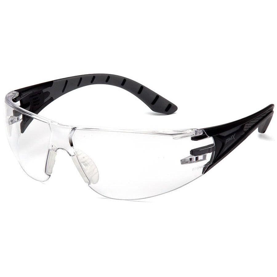 Pyramex Endeavor Plus Safety Glasses with Black/Gray Temples and Clear Lens