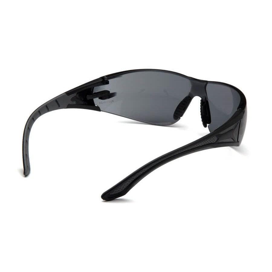 Pyramex Endeavor Plus Safety Glasses with Black/Gray Temples and Gray Lens - Back