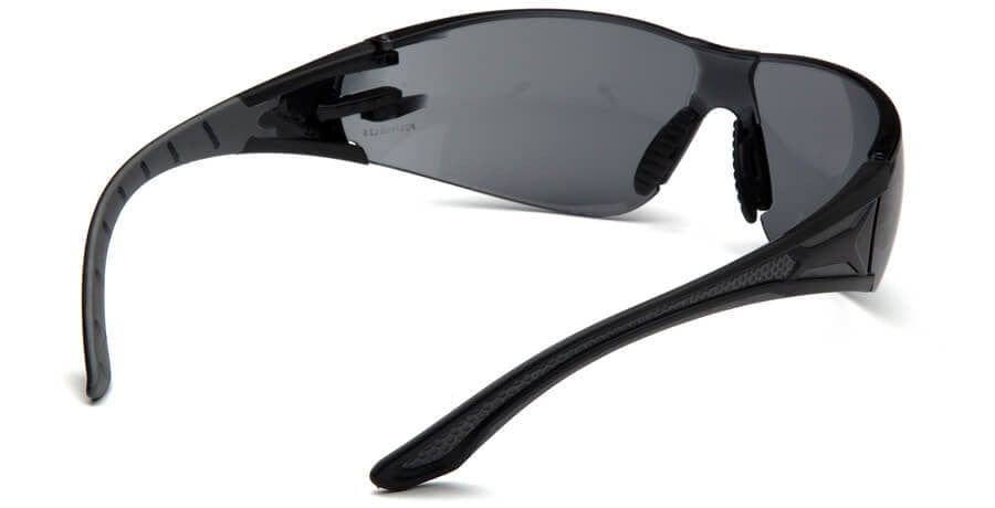 Pyramex Endeavor Plus Safety Glasses with Black/Gray Temples and Gray Anti-Fog Lens SBG9620ST - Back View
