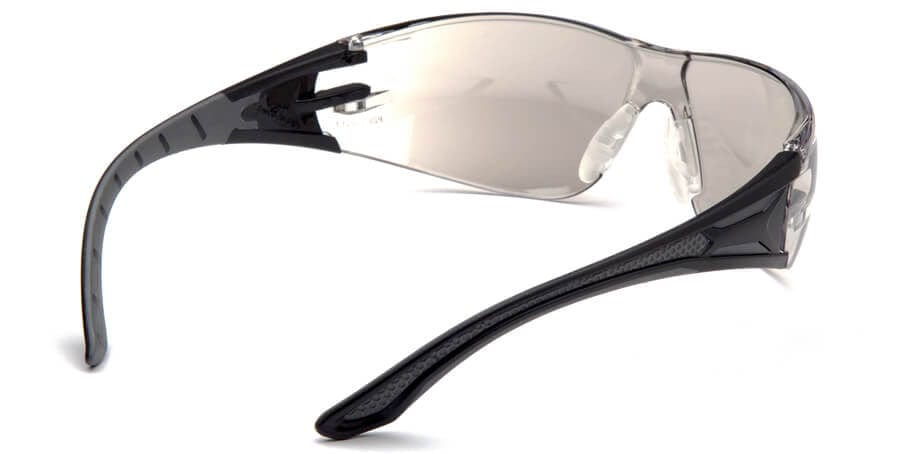 Pyramex Endeavor Plus Safety Glasses with Black/Gray Temples and Indoor-Outdoor Lens - Back
