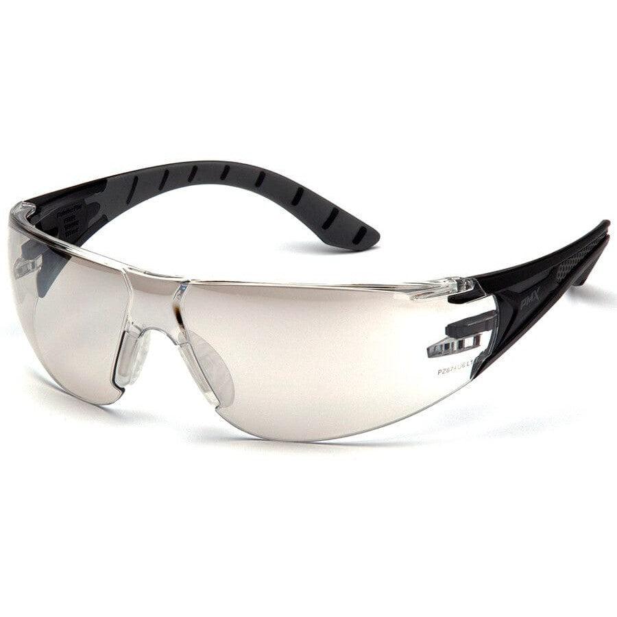 Pyramex Endeavor Plus Safety Glasses with Black/Gray Temples and Indoor-Outdoor Lens