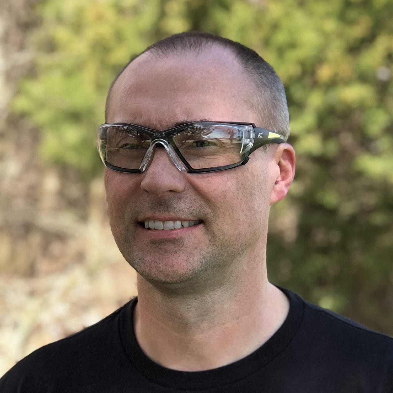 Edge Delano G2 Safety Glasses Foam Gasket - being worn with foam gasket (sold separately)