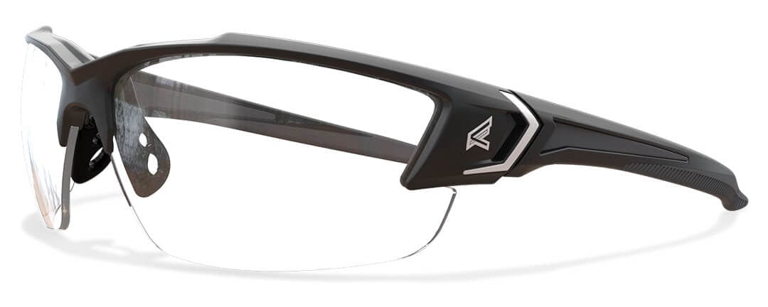 Edge Khor G2 Safety Glasses with Black Frame and Clear Lens SDK111-G2