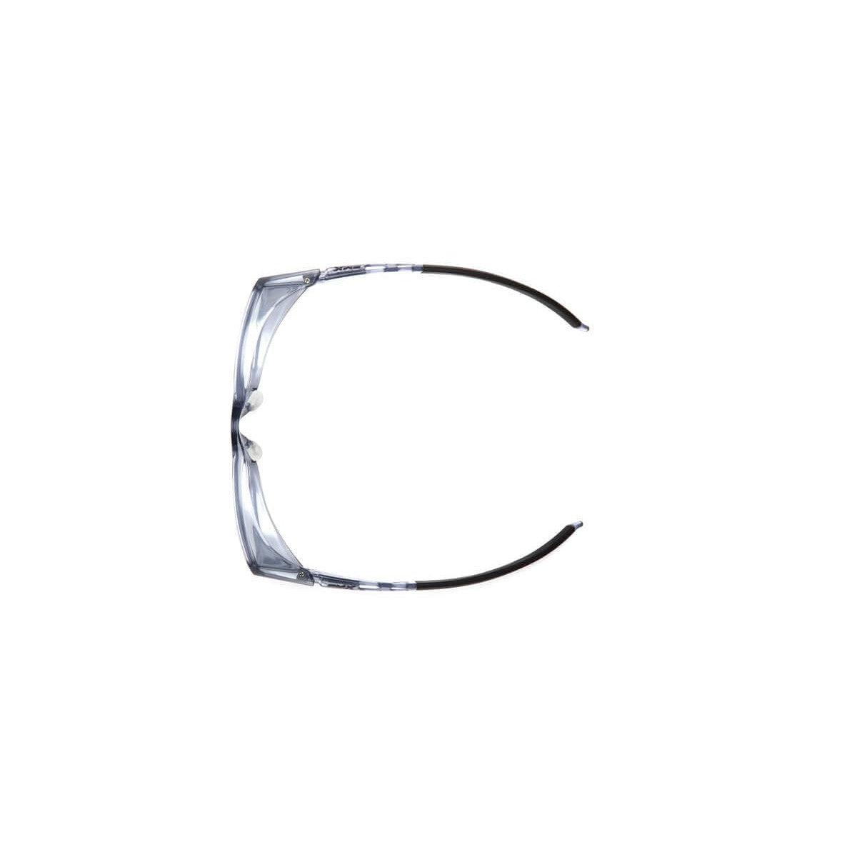 Pyramex Emerge Plus Safety Glasses with Translucent Gray Frame and Clear Full Reader Lens - Top View