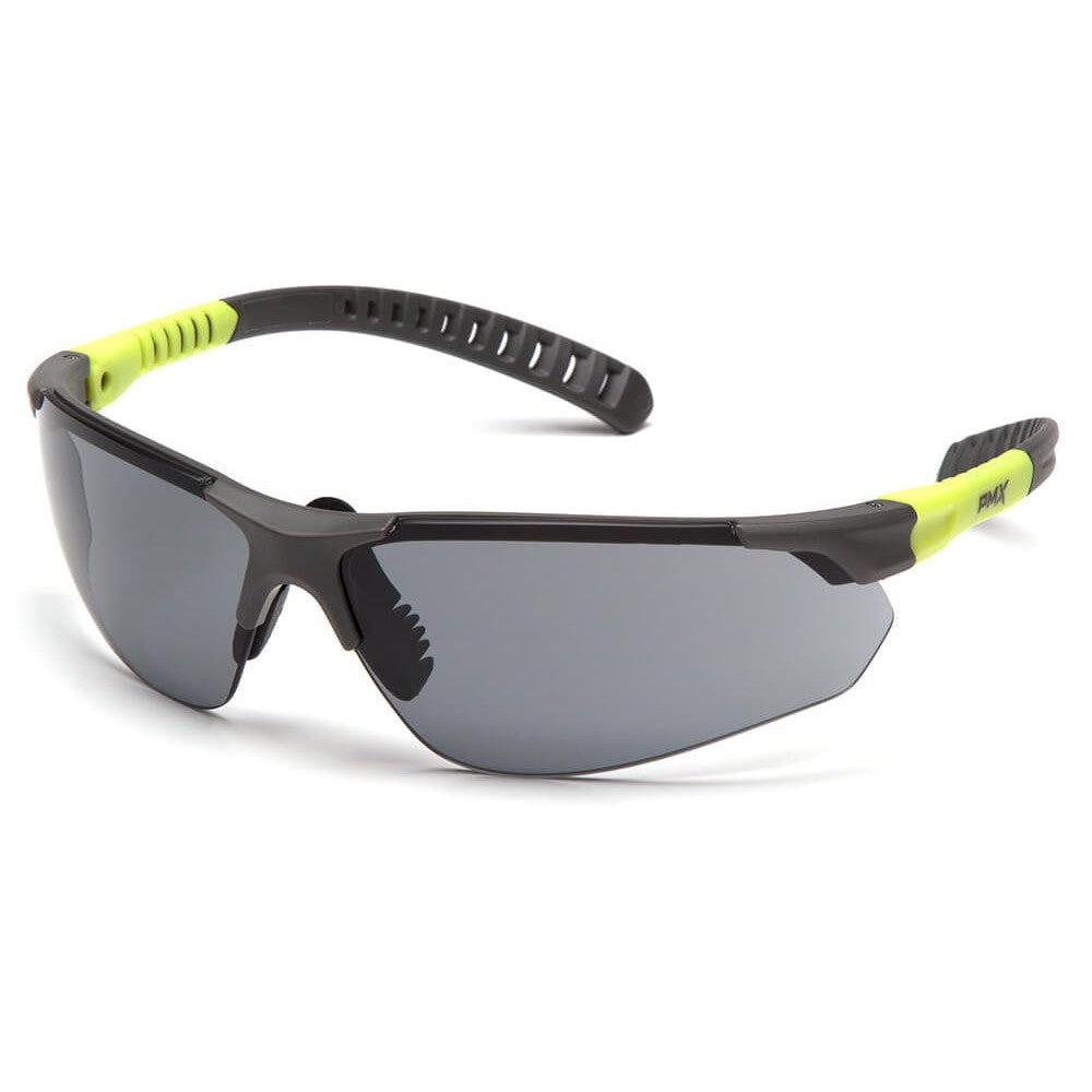 Pyramex Sitecore Safety Glasses with Gray/Lime Frame and Gray H2MAX Anti-Fog Lens SGL10120DTM