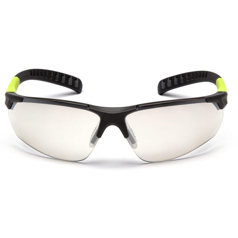 Pyramex Sitecore Safety Glasses with Gray/Lime Frame and Indoor-Outdoor Lens - Front SGL10180D