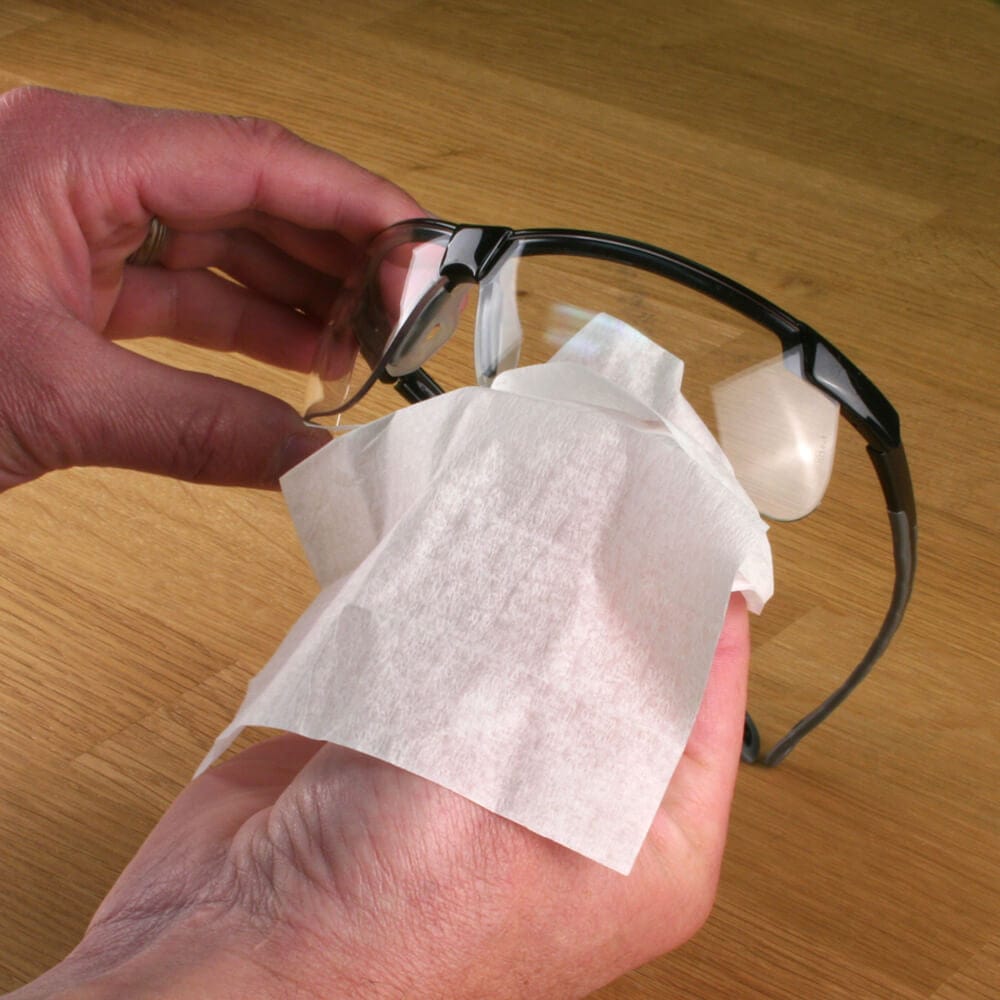 Safety Glasses USA Pre-moistened Lens Cleaning Wipes, Box of 100, Made In USA-SGUSA-LCT100-Safety Glasses USA-2