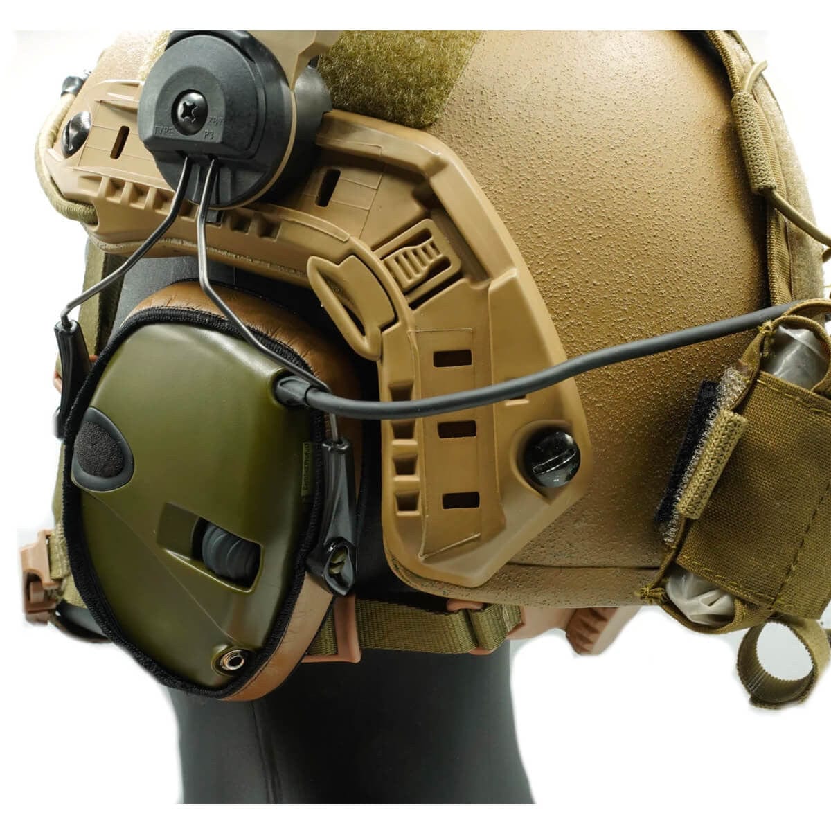 Noisefighters Heatsync Sweat-Wicking Ear Pad Covers - with Headset and Helmet Sample