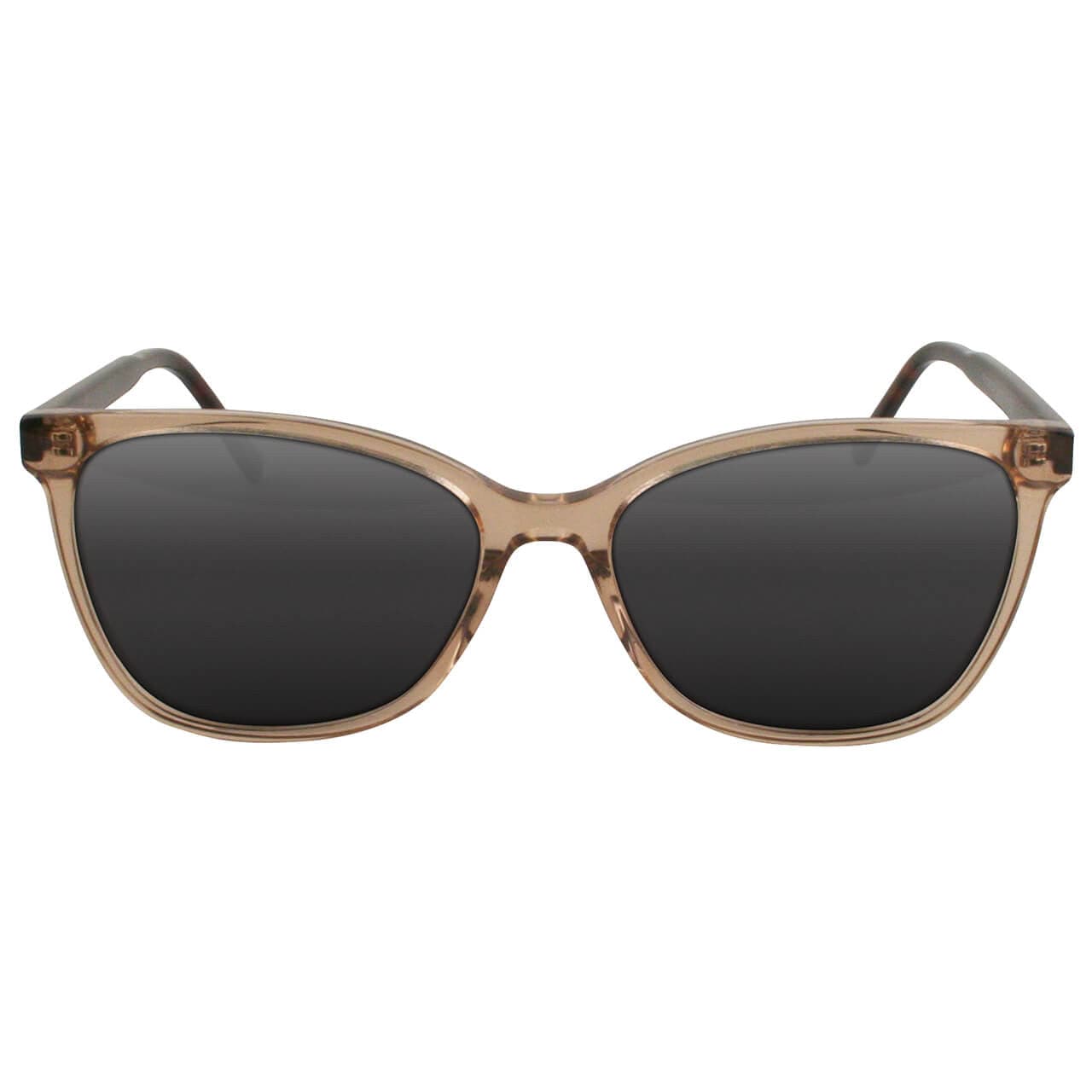 Solect Silk Sunglasses with Brown Frame and Gray Polarized Lenses Front View