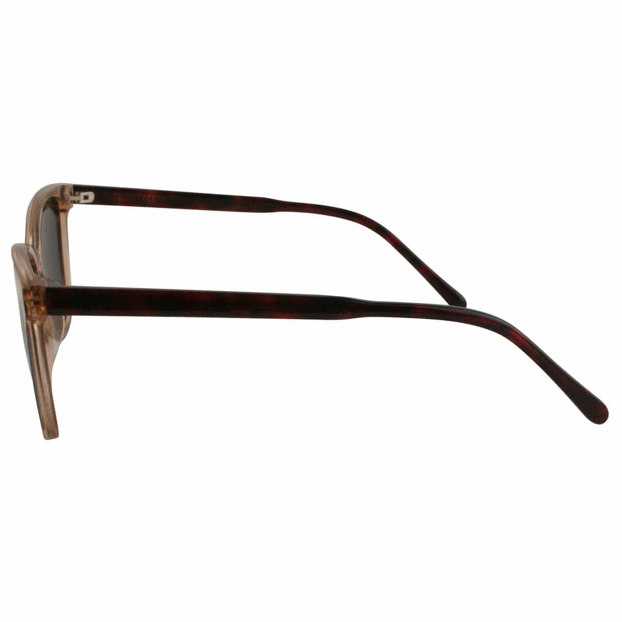 Solect Silk Sunglasses with Brown Frame and Gray Polarized Lenses Side View