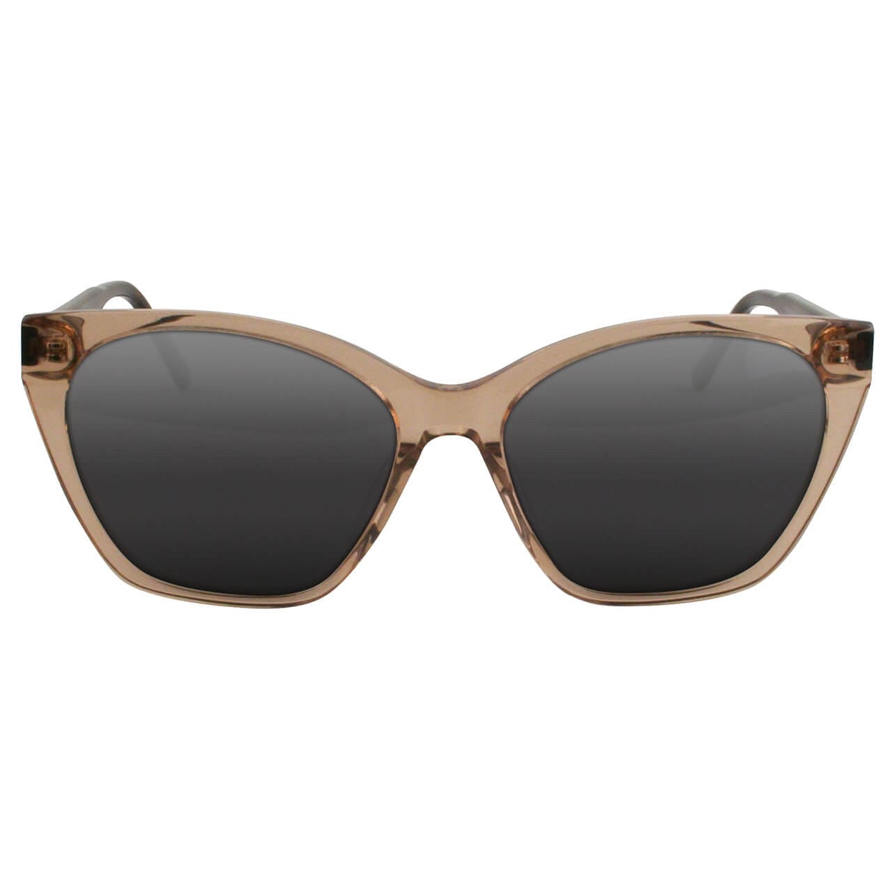 Solect Hydro Sunglasses with Brown Frame and Gray Polarized Lenses Front View