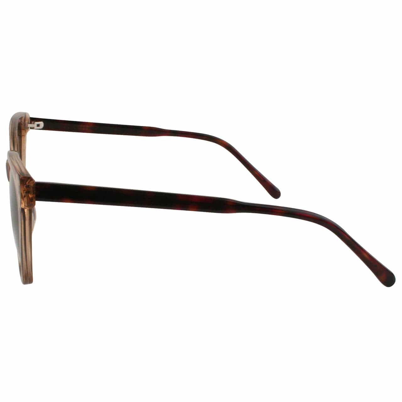 Solect Hydro Sunglasses with Brown Frame and Gray Polarized Lenses Side View