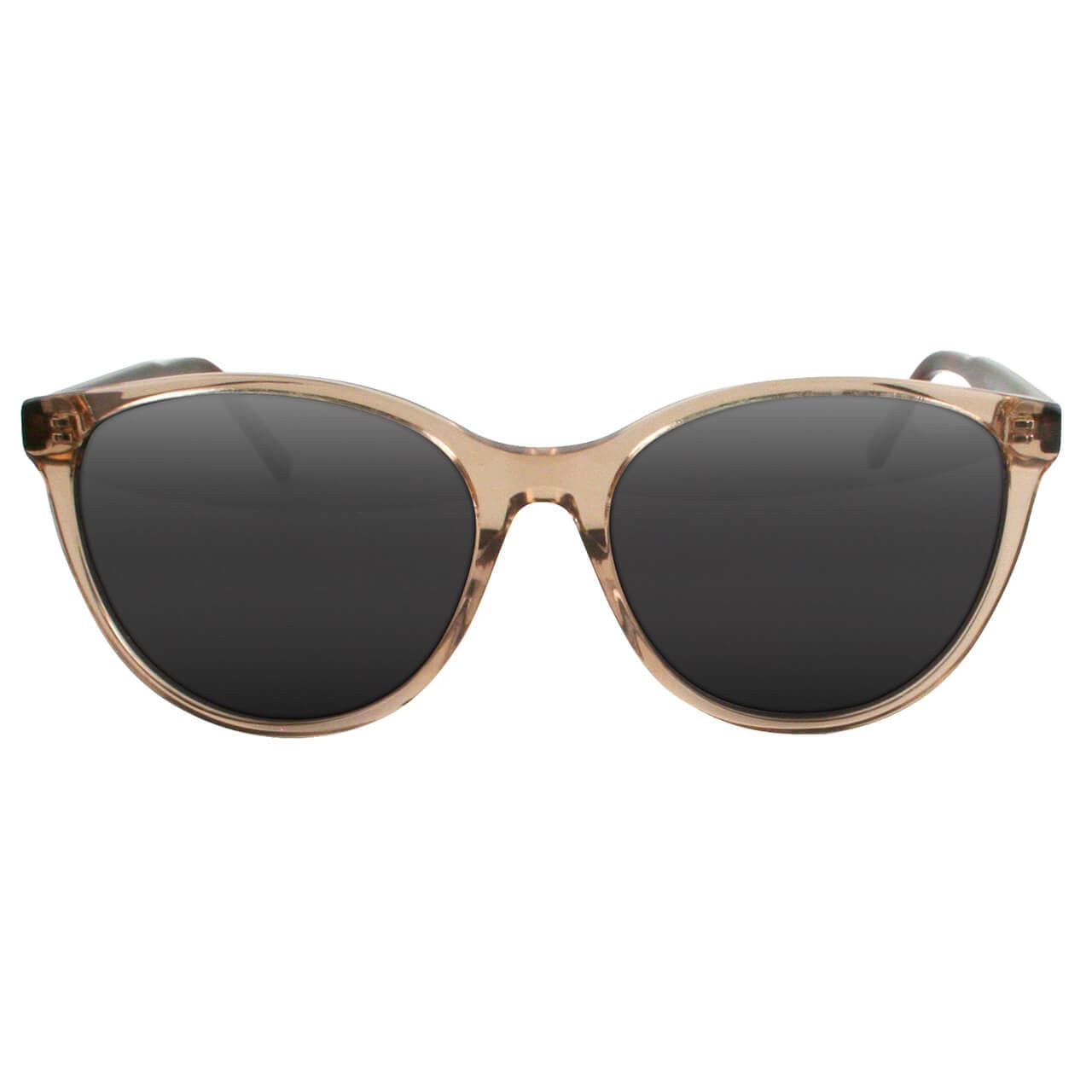 Solect Phase Sunglasses with Brown Frame and Gray Polarized Lenses Front View