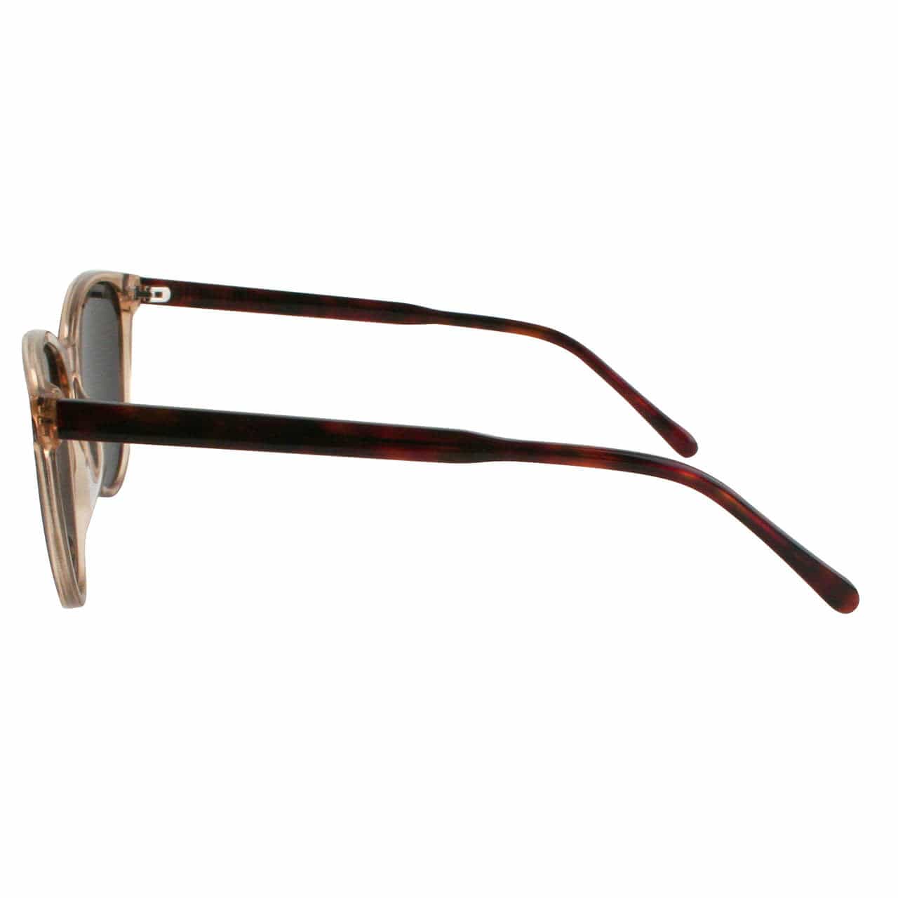 Solect Phase Sunglasses with Brown Frame and Gray Polarized Lenses Side View