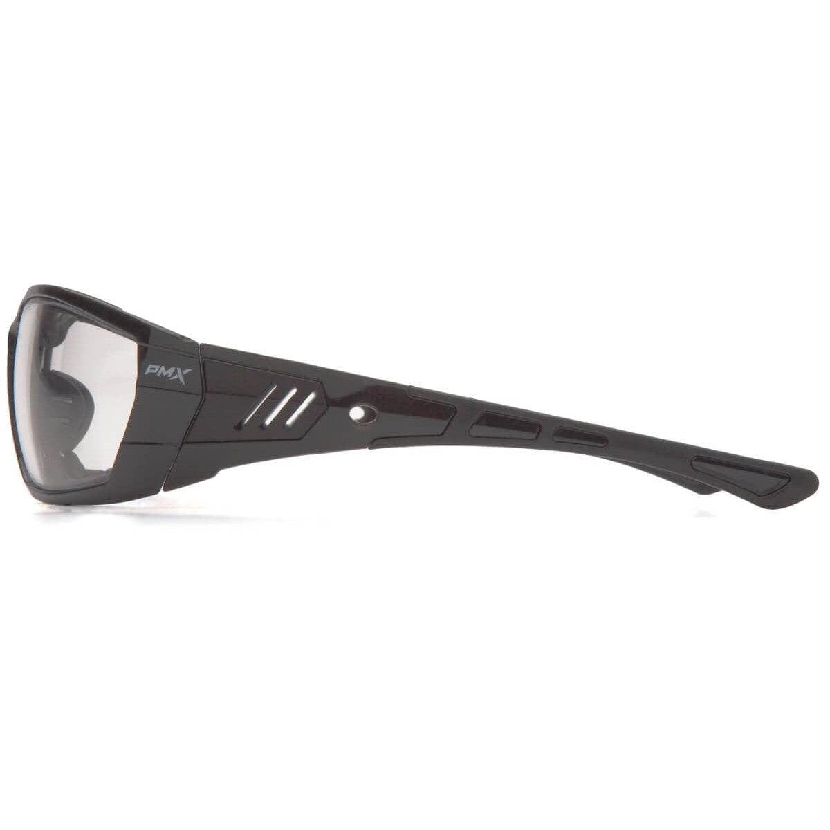 Pyramex Atrex Safety Glasses with Padded Pearl Gray Frame and Clear Anti-Fog Lens SPG10810DT - Side View