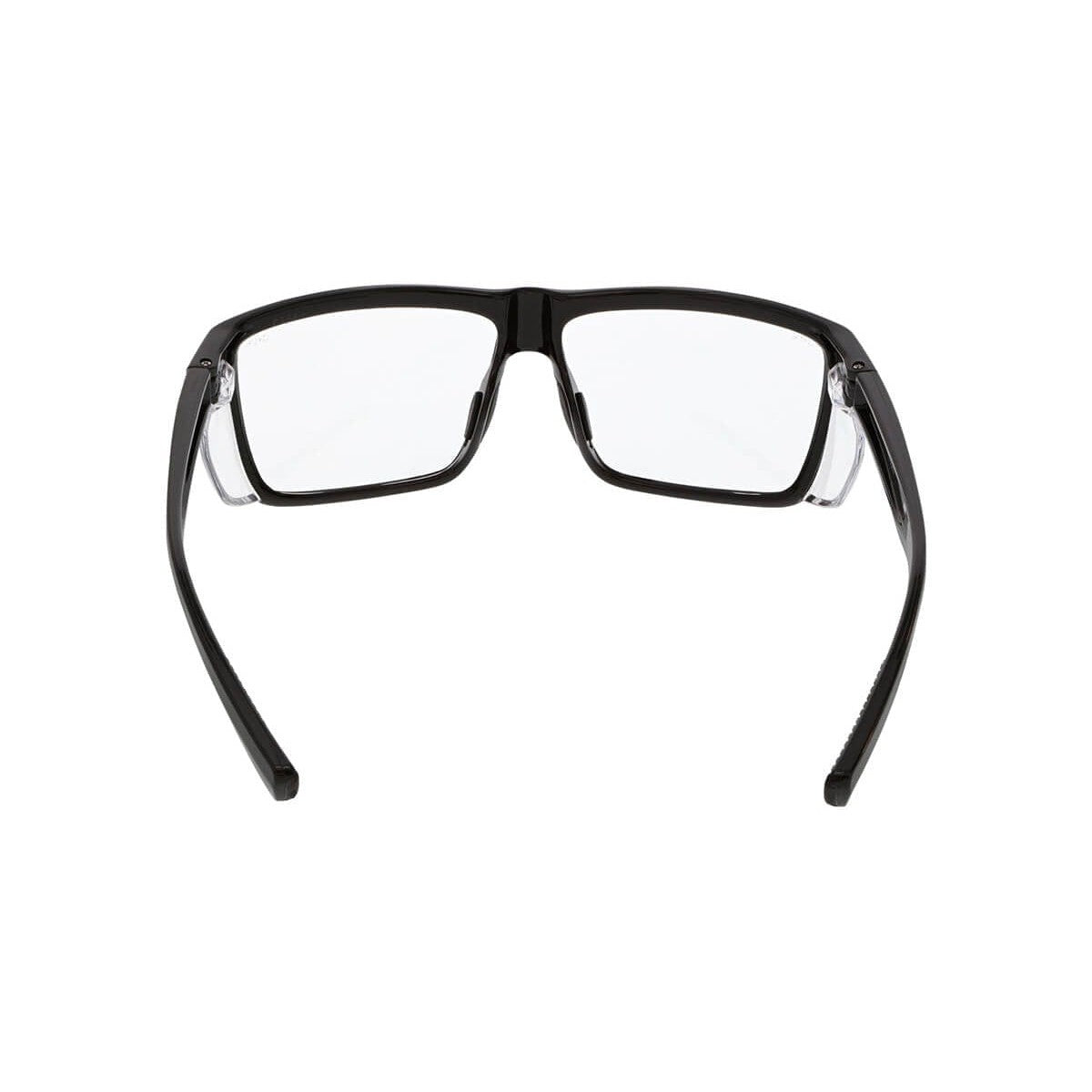 MCR Safety Swagger SR2 Safety Glasses with Black Frame and Clear Lens SR210 - Back View