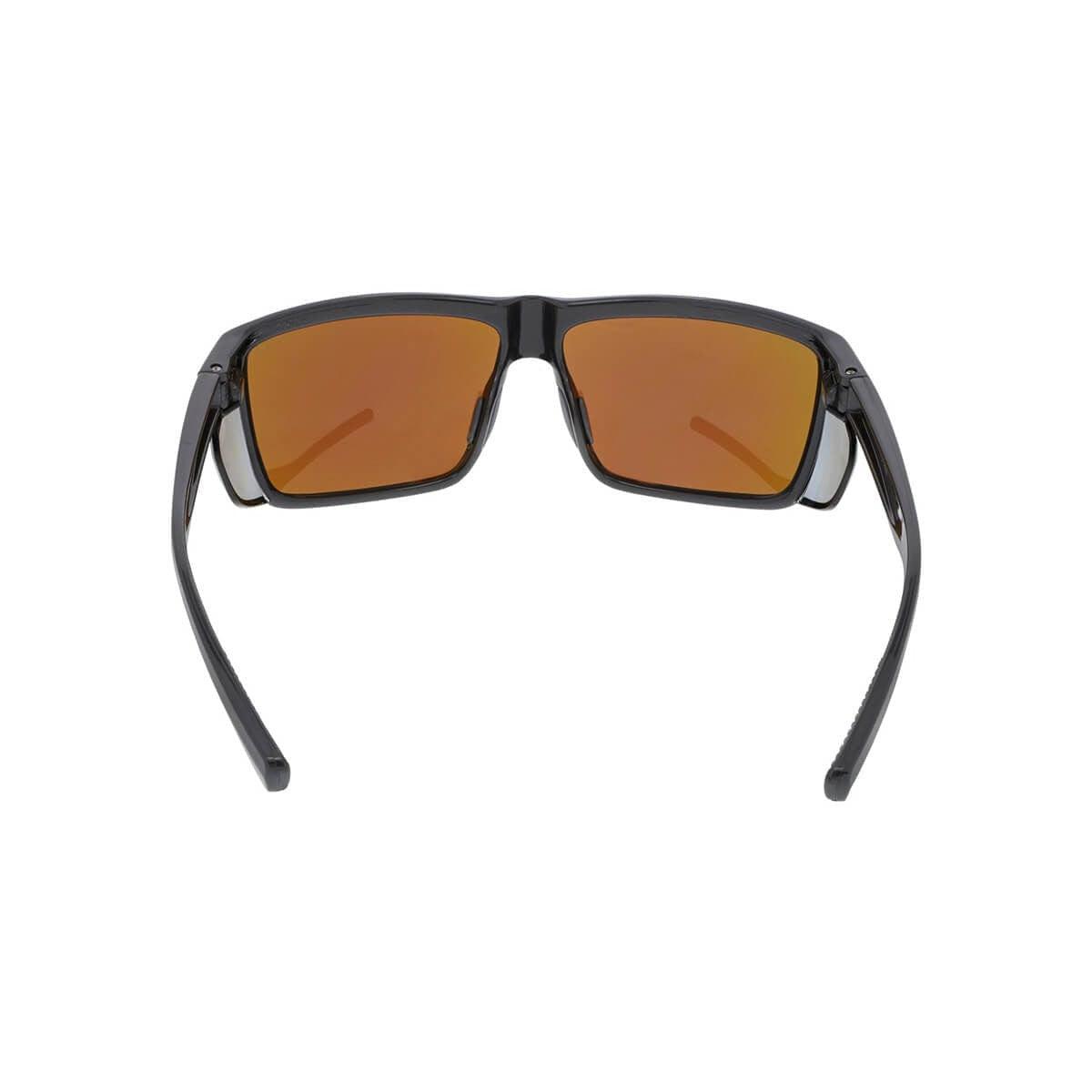 MCR Safety Swagger SR2 Safety Glasses with Charcoal Frame and Green Mirror Lens SR22BG - Back View