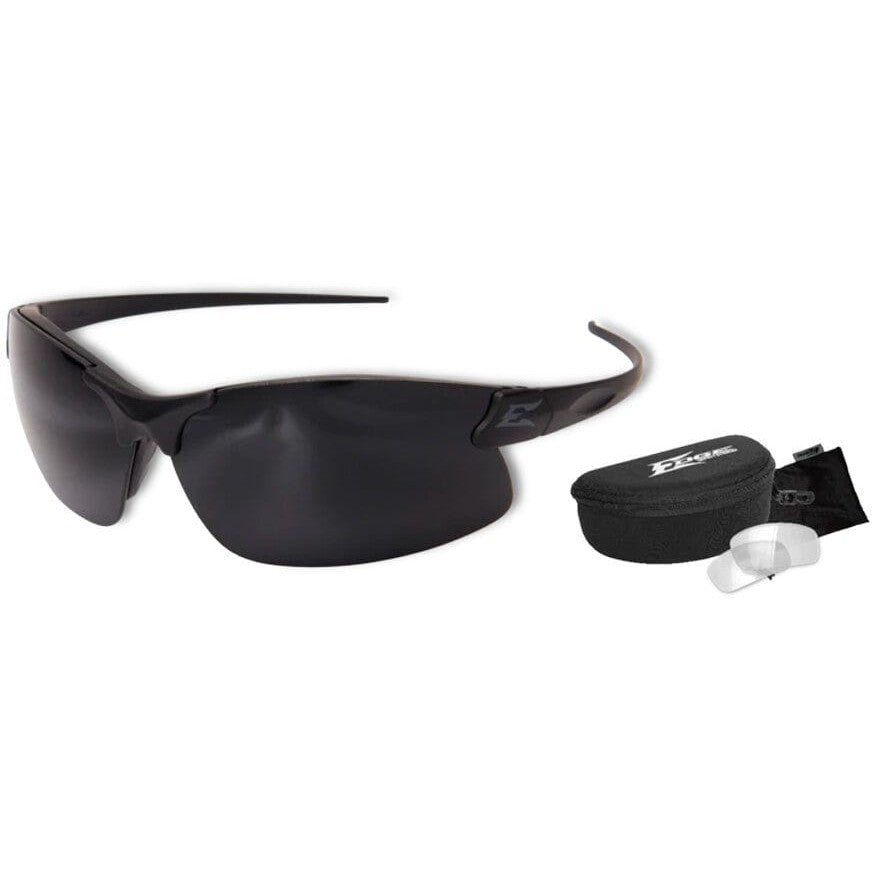 Edge Tactical Eyewear Sharp Edge with Thin Temple and 2 Vapor Shield Lens Kit Clear & G-15