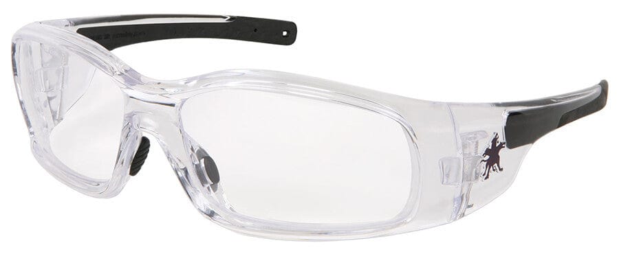 Crews Swagger Safety Glasses with Clear Frame and Clear Anti-Fog Lens