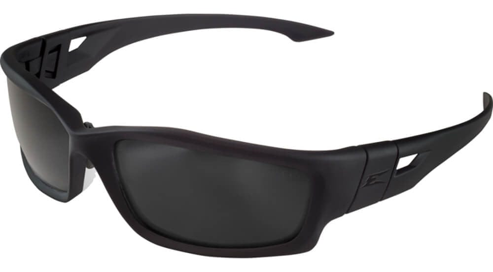 Edge Tactical Eyewear Blade Runner Safety Glasses with Black Frame and Polarized Smoke Vapor Shield Lens