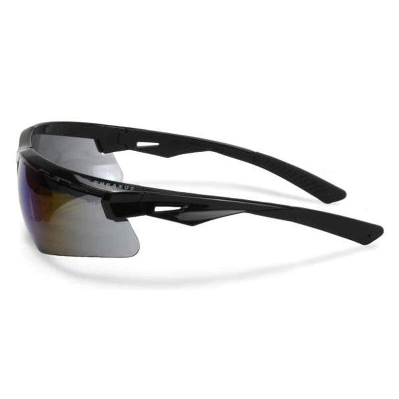 Radians Thraxus Safety Glasses with Blue Mirror Lens TXC1-70ID - Side View